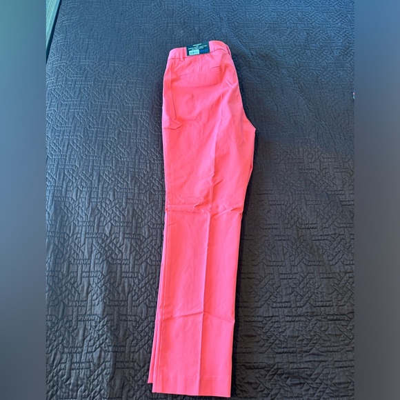 Pants - Coral Mario Serrani Cropped Slim Fit Pants